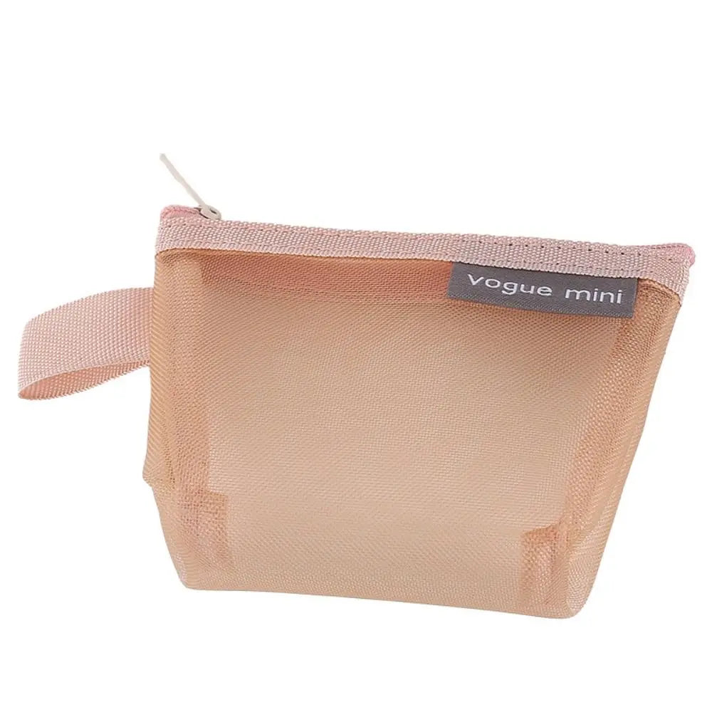 Mesh Storage Bags, Zipper Pouches, Travel Portable Lipstick Bags ID Credit Card Holder Small Coin Purse