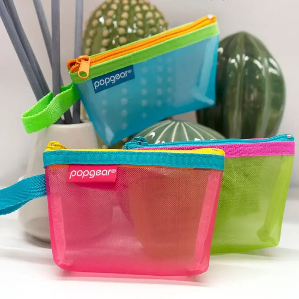Mesh Storage Bags, Zipper Pouches, Travel Portable Lipstick Bags ID Credit Card Holder Small Coin Purse