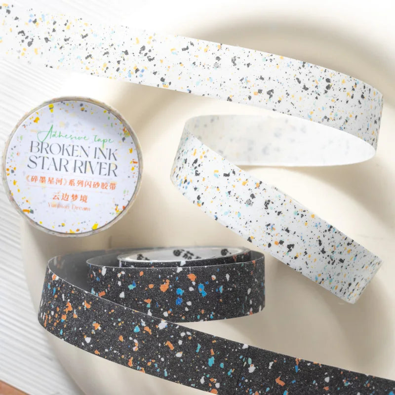 15mm*2m paper Tapes Star River Fragments DIY Scrapbooking Decor Photo Album Collage Junk Journal Materials Aesthetics Tapes
