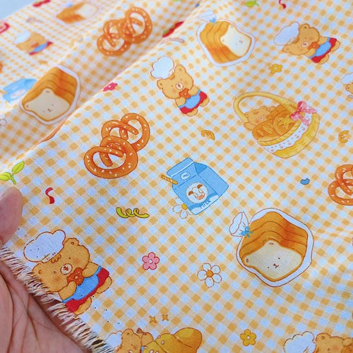 140x50cm 40s Cotton Dessert Cake Fabric Pastry Layout Background Cloth Children's ing Pajamas Dress Handmade