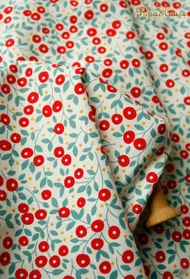 145x50cm Pastoral Floral Poplin Cotton Fabric DIY Children's Wear Cloth Make Bedding Quilt Decoration Home