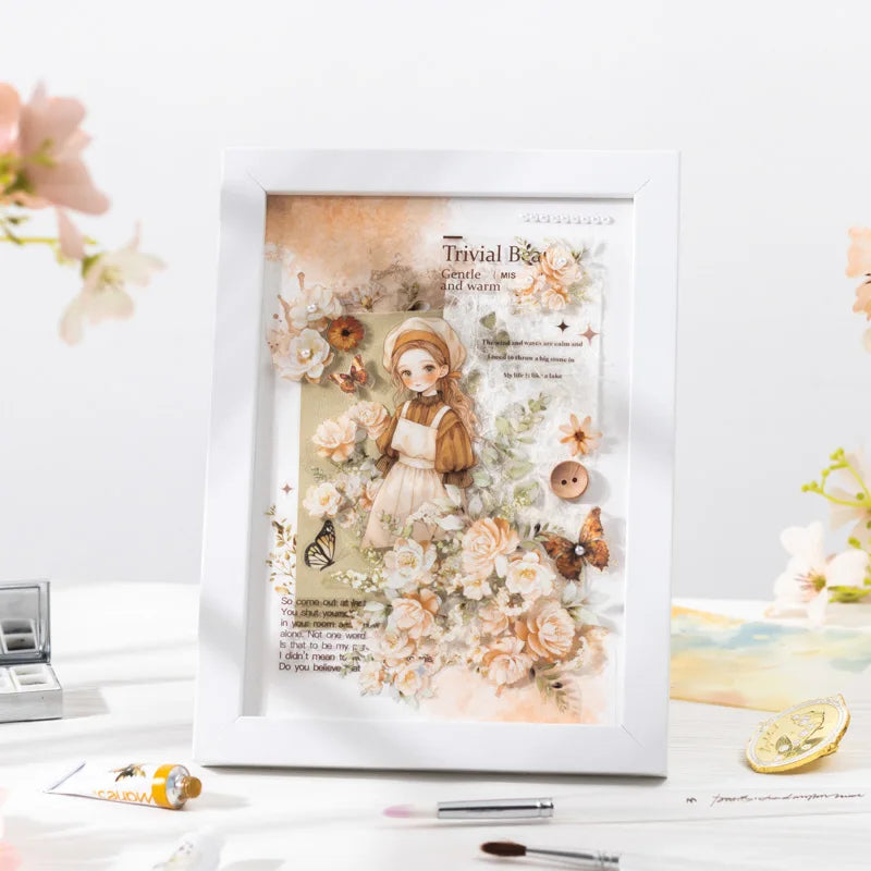 JIANQI 20 sheet PET Stickers book Cute Girl Creative Decorative handmade Scrapbooking Material Diary Album Craft Supplies