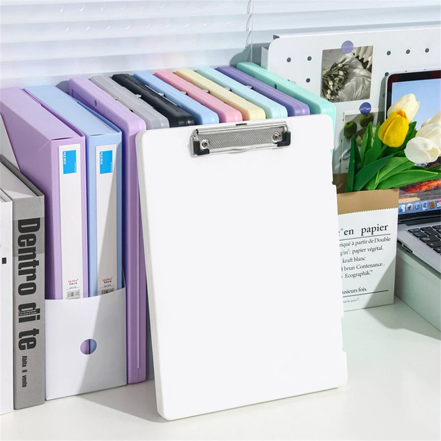 1pc Multi-Functional A4 Clipboard Document Holder - File Organizer with Sturdy Acrylic Board Clip for Office, School