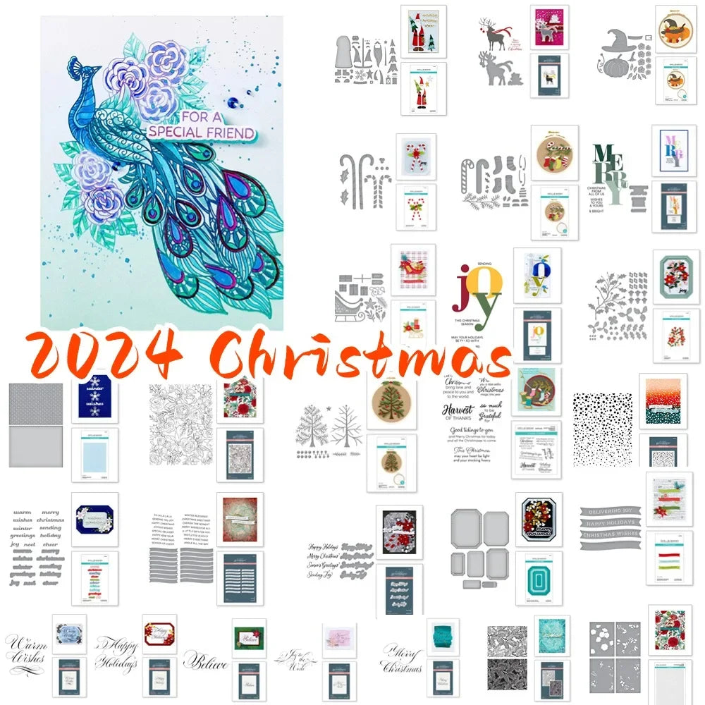 Fine Christmas 2025 NEW Cutting Dies Scrapbook Diary Decoration Stencil Embossing Template DIY Greeting Card Handmade