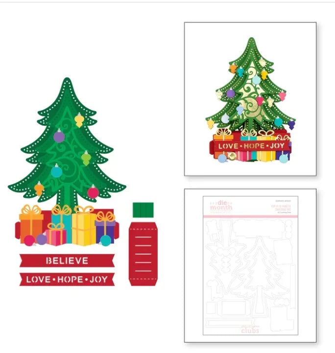 Christmas Tree 2025 NEW Cutting Dies Scrapbook Diary Decoration Stencil Embossing Template DIY Greeting Card Handmade