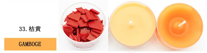 34-color candle dye diy scented candle making pigment flake soy wax pigment color block soy candle making kit diy supplies