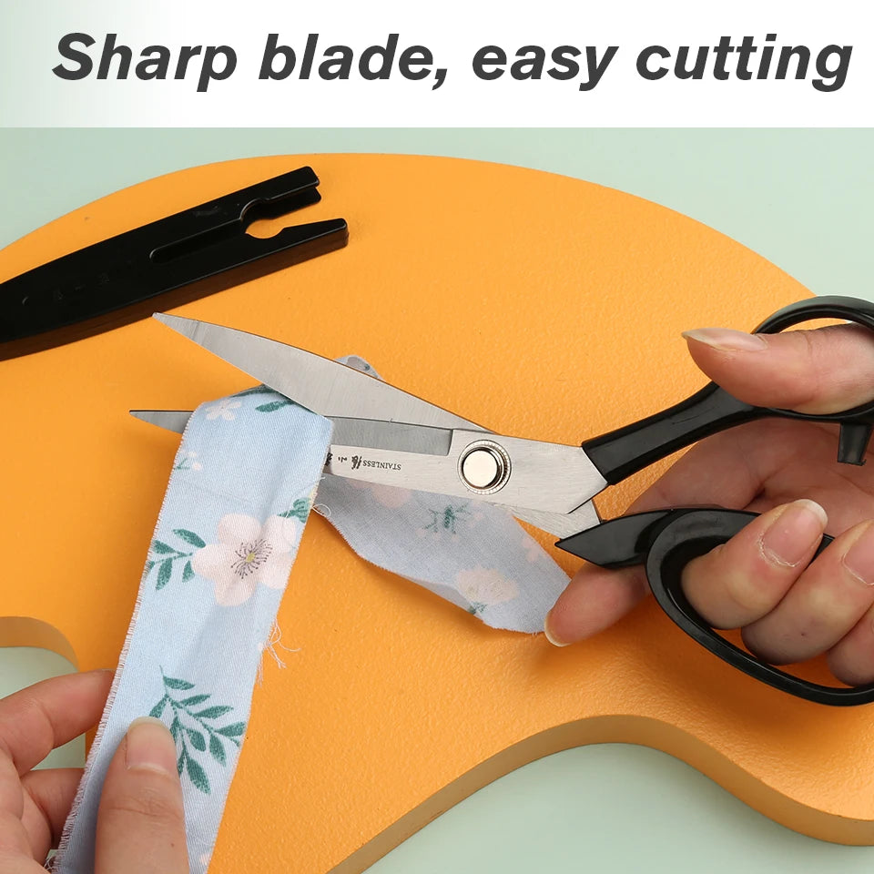 1Pcs Sewing Scissors Tailor Scissors Multi-Purpose Sharp Stainless Steel Scissors Needlework Embroidery Knitting Sewing Tool