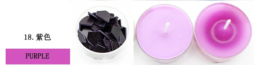 34-color candle dye diy scented candle making pigment flake soy wax pigment color block soy candle making kit diy supplies