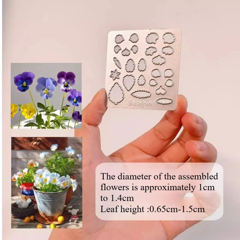 Ultra-light Clay Simulation Plant and Flower Leaves and Petals Shapes Carbon Steel Cutting Mold DIY Doll Decoration Making Tools