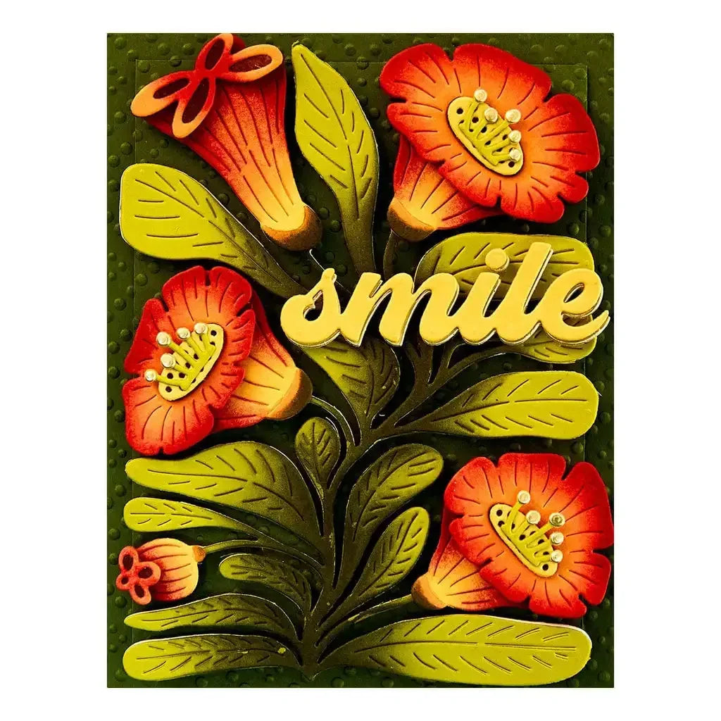 Freshly Picked Angel Trumpet Etching Frame Dies Scrapbook Diary Decoration Stencil Embossing Template DIY Greeting Card Handmade