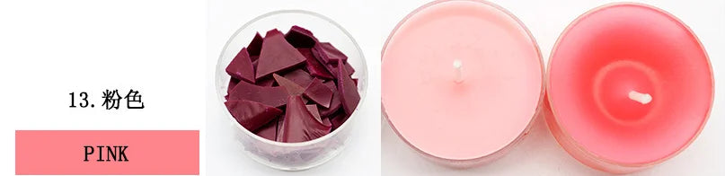 34-color candle dye diy scented candle making pigment flake soy wax pigment color block soy candle making kit diy supplies