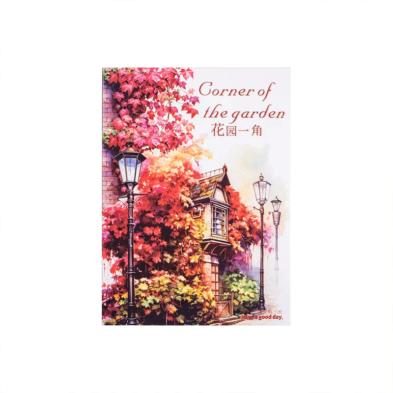 JIANQI 30 pcs Garden corner Decorative PVC Flowers Stickers Scrapbooking Label Diary Stationery Album Phone Cup Journal Planner