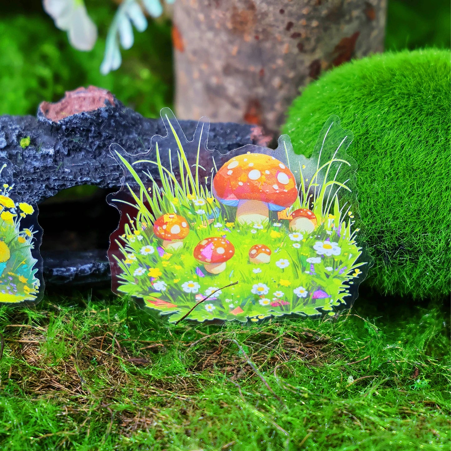 20pcs Plants Flowers Landscape PET Sticker natural scenery Junk Journal DIY Scrapbooking Supplies Collage Stationery Stickers