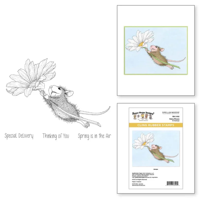 Mouse Flower 2025 New Stamps Scrapbook Diary Decoration Stencil Embossing Template Diy Greeting Card Handmade