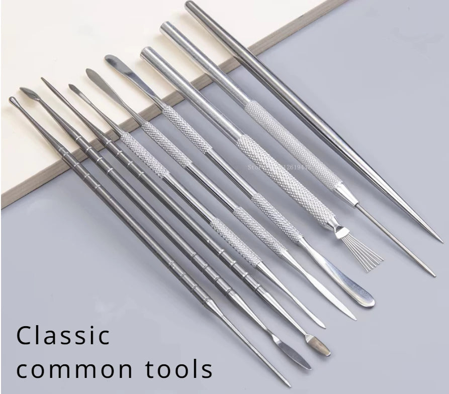 6-16 Pieces/set of Ultra Light Clay Doll Face Fine Sculpture Tools DIY Polymer Clay Animation Cartoon Character Sculpting Tools