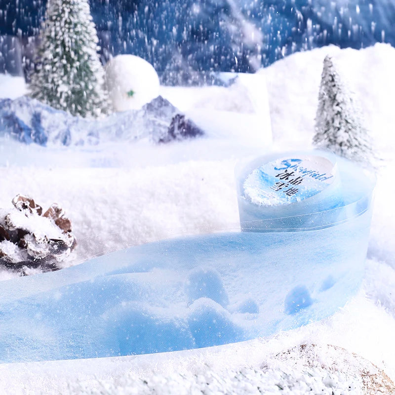 JIANQI 45mm*2m PET Winter snow scenery Tapes Stickers Creativity Hand Account Adhesive hand made Junk Journal Scrapbook Supplies