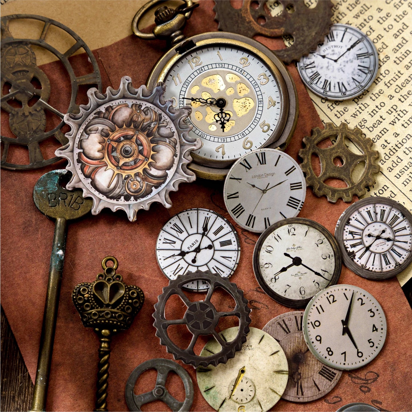 2pcs 3D Stereoscopic Die cut Stickers Bronze Museum Theme Decorative handmade Scrapbooking Material Diary Album Craft Supplies