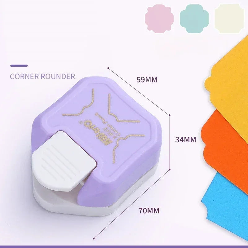 3 Way Corner Rounder Punch, 4mm, 7mm, 10mm 3 in 1 Corner Cutter for Card Making, Laminate, Cardstock, Scrapbooking