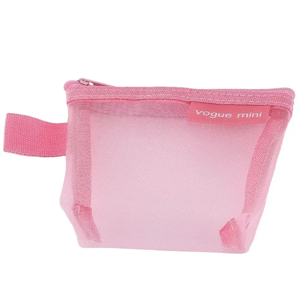 Mesh Storage Bags, Zipper Pouches, Travel Portable Lipstick Bags ID Credit Card Holder Small Coin Purse