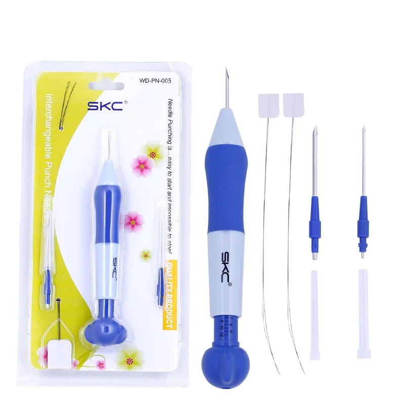Zxiixz 1Pcs Embroidery Punch Needle Kit Stitching Tool Set Weaving Tool Knitting DIY Sewing Tools