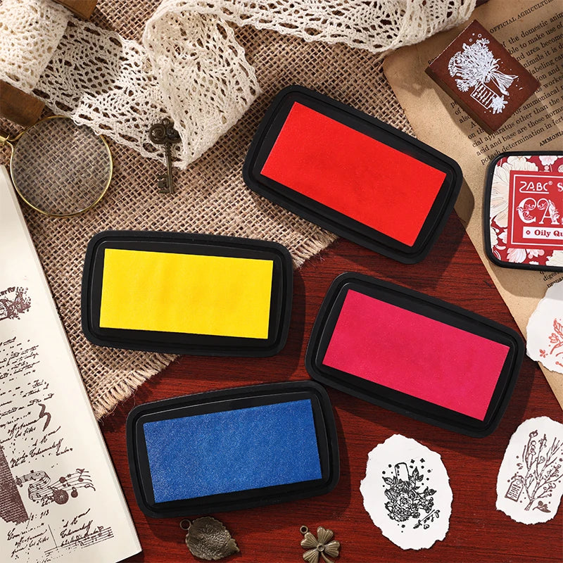 Colorfull Multicolor Ink Pad Planner Stamps Art Scrapbook Student Supplies Self Ink Stamp Inkpad School Accessories Stationery