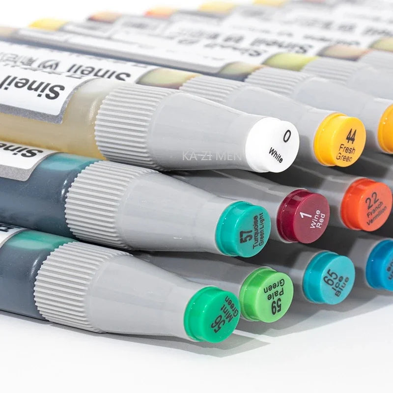 168 colors Marker Rehydration General Marker Rehydration Liquid Alcohol Oily Ink School Supplies Art Supplies Acrylic Paints