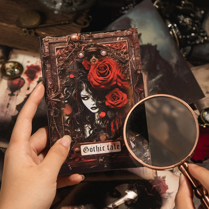 JIANQI 30 pcs/pack Gothic tale Materials Paper Decorative Diy Diary Album Scrapbooking material junk journal supplies