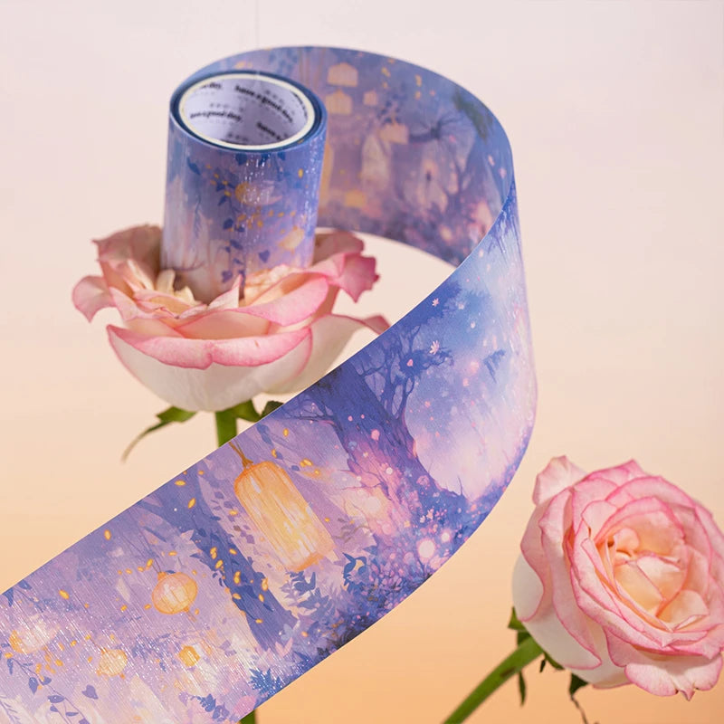 JIANQI 60mm*2m PET Tapes Beautiful sceneryStickers Decor Junk Journal DIY Scrapbooking School Supplies Collage Stationery Tapes