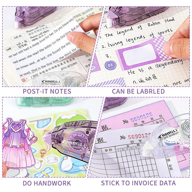 8m*6mm Double Sided Adhesive Dots Glue Tape DIY Scrapbooking Collage Photo Album School Stationery Supplies Roller Tape