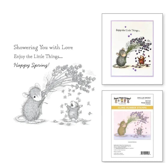 Mouse Flower 2025 New Stamps Scrapbook Diary Decoration Stencil Embossing Template Diy Greeting Card Handmade
