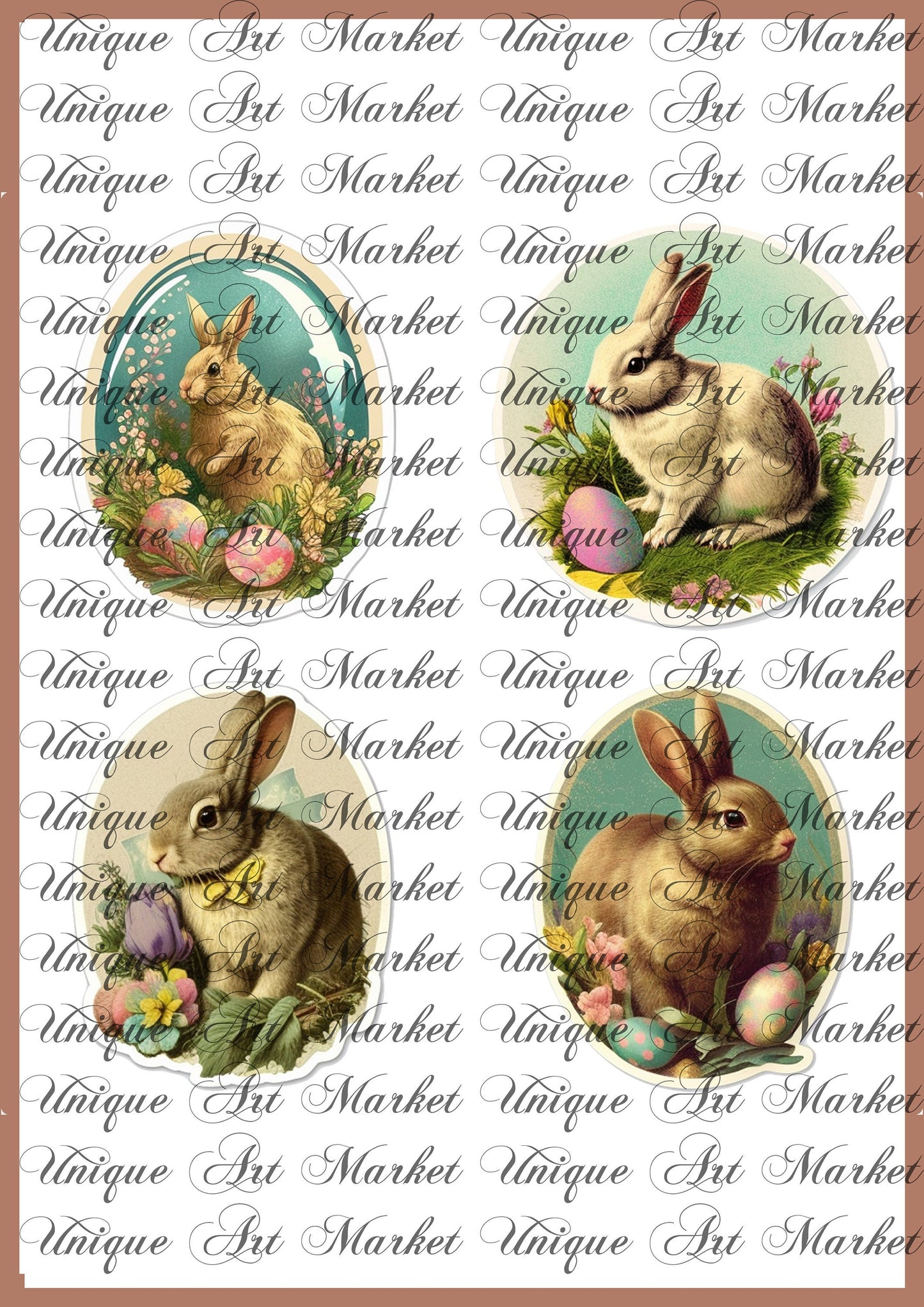 Vintage Easter bunnies Ephemera sticker, Easter Bunny , Easter Ephemera , Journal Printable, Junk Journal , Collage Paper, Easter Scrapbook,