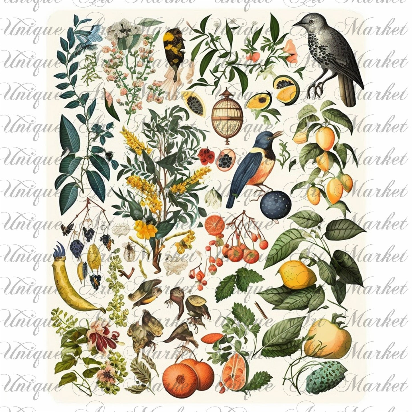 Junk Journal Kit, Fussy Cut, Bird, Bees, Bug, Beekeeper, Printable, Easter, Spring, Egg, Cricut, Ephemera, VOL 02 BUNDLE , Digital Download