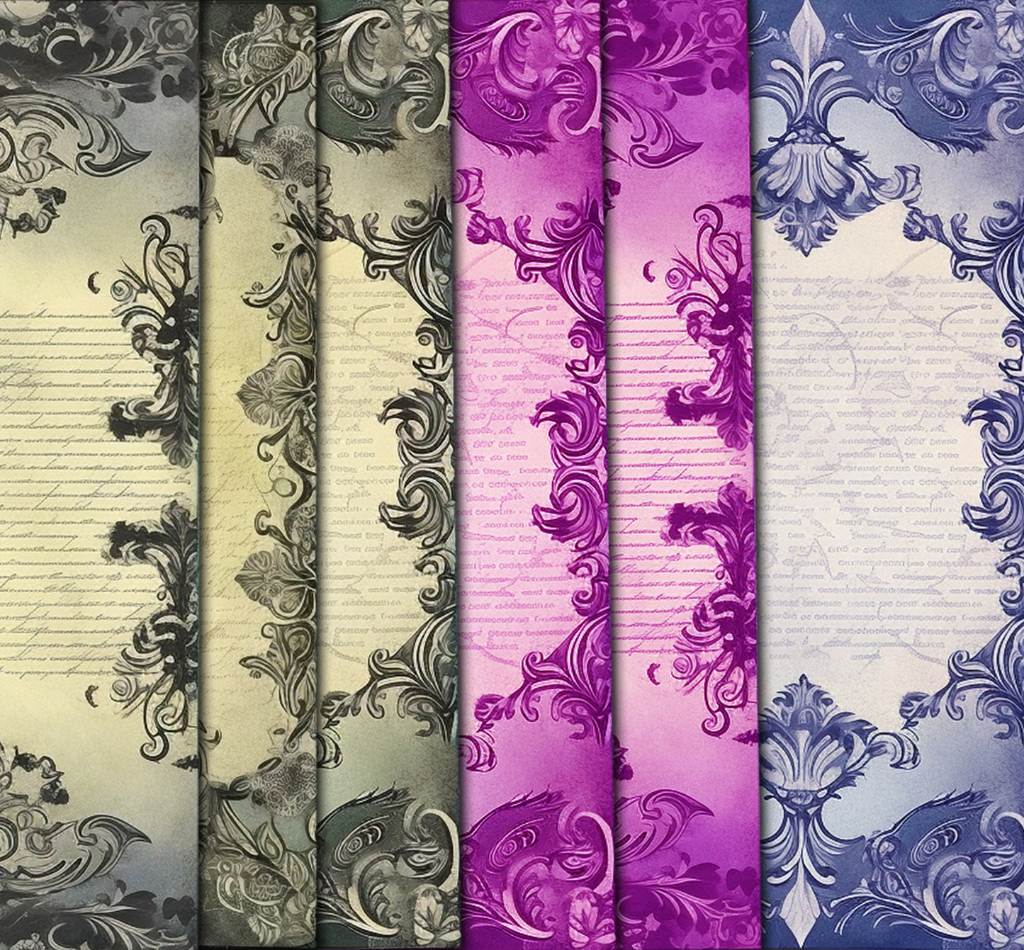 Gothic Junk Journal bookmark , Digital Papers , Gothic Ephemera Pack , Scrapbooking Junk Journaling , Printable Download , Printable journal