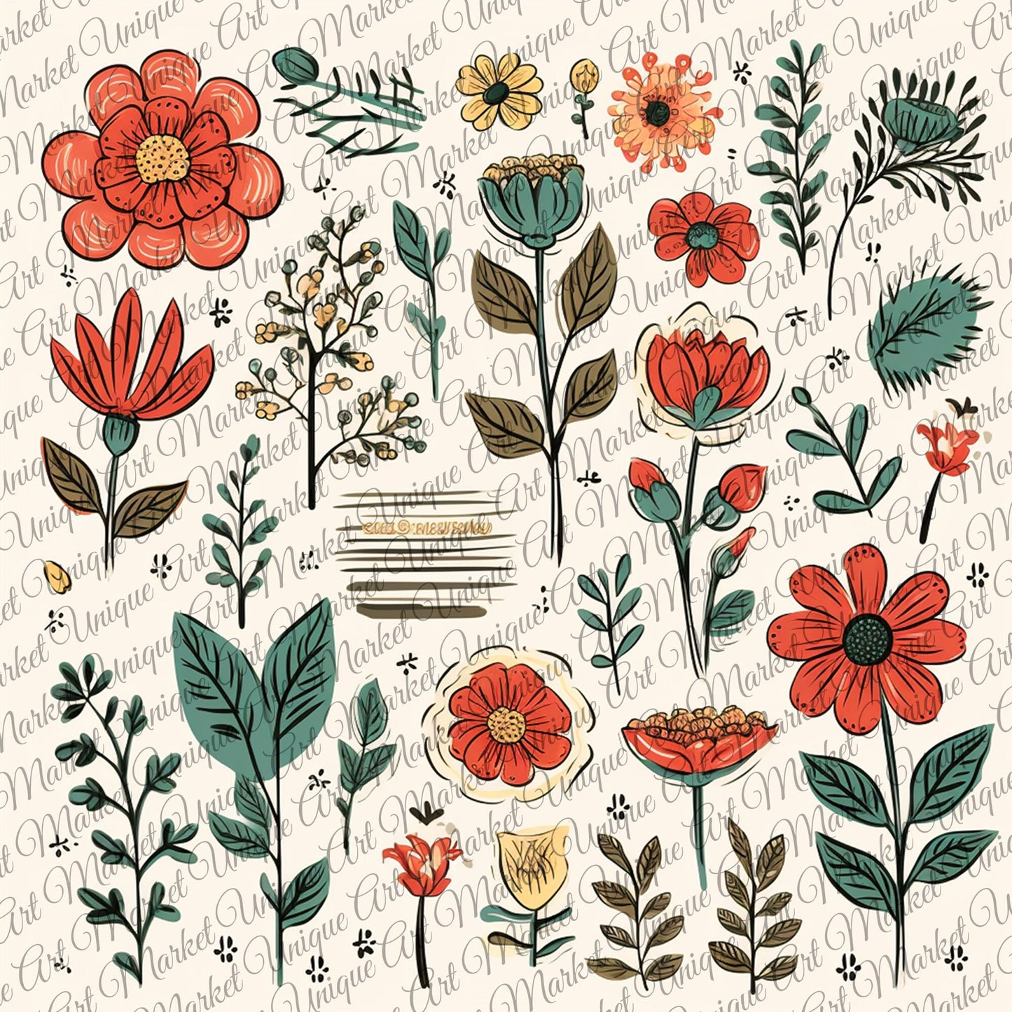 Vintage Prints Fussy Cut Flowers Mega Pack, 20 Digital Fussy Cut Flower sheet, vintage, Digital Printable Flowers, Ephemera junk Journal kit