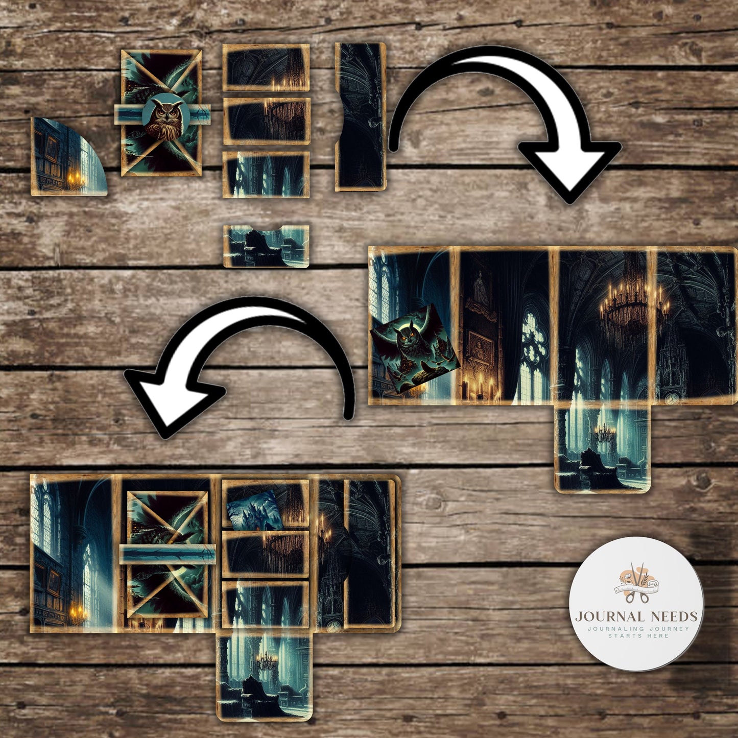 Spectral Artistry: Haunting Digital Haven for Junk Journals - Crafting Gothic Vibes, Spookiness, gothic journals and Digital Downloads