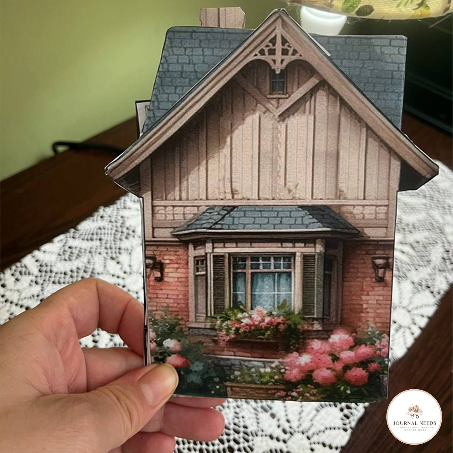 Vintage Country Retreat Pop-Up Journal Kit: Charming Rustic Elegance for Creative Souls - JPG & PDF Formats Included