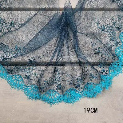 1Y Floral Embroidery Lace Trim Soft Tulle Lingerie Underwear Clothes Accessories Bra Sewing Fabric Handmade
