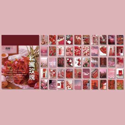 JIANQI 50 pcs INS Scrapbook Stickers aesthetic landscape junk journal Korea Stationery sticker book Scrapbooking Material