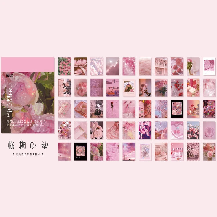 JIANQI 50 pcs INS Scrapbook Stickers aesthetic landscape junk journal Korea Stationery sticker book Scrapbooking Material
