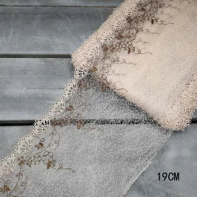 1Y Floral Embroidery Lace Trim Soft Tulle Lingerie Underwear Clothes Accessories Bra Sewing Fabric Handmade