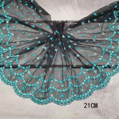 1Y Floral Embroidery Lace Trim Soft Tulle Lingerie Underwear Clothes Accessories Bra Sewing Fabric Handmade