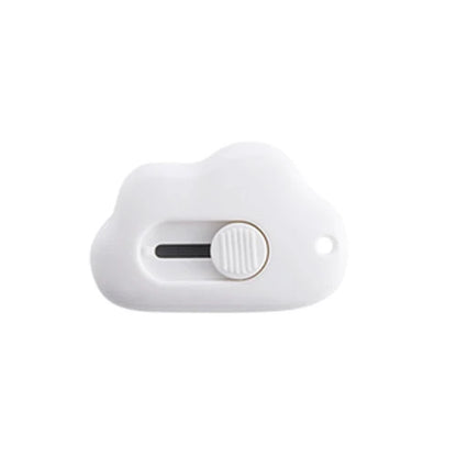 JIANQI Kawaii Mini Pocket Clouds Art Utility Knife Express Box Knife Paper Cutter Craft Wrapping Refillable Blade Stationery