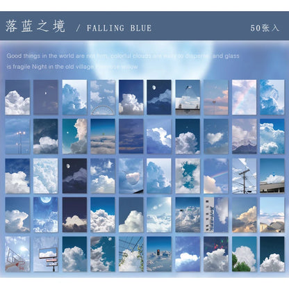 JIANQI 50 pcs INS Scrapbook Stickers aesthetic landscape junk journal Korea Stationery sticker book Scrapbooking Material
