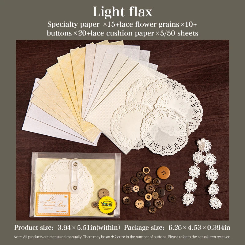 JIANQI 50 pcs Scrapbook Set Stickers and Decorative paper mixture Diy Scrapbooking Diary Album Collage material Craft Supplies