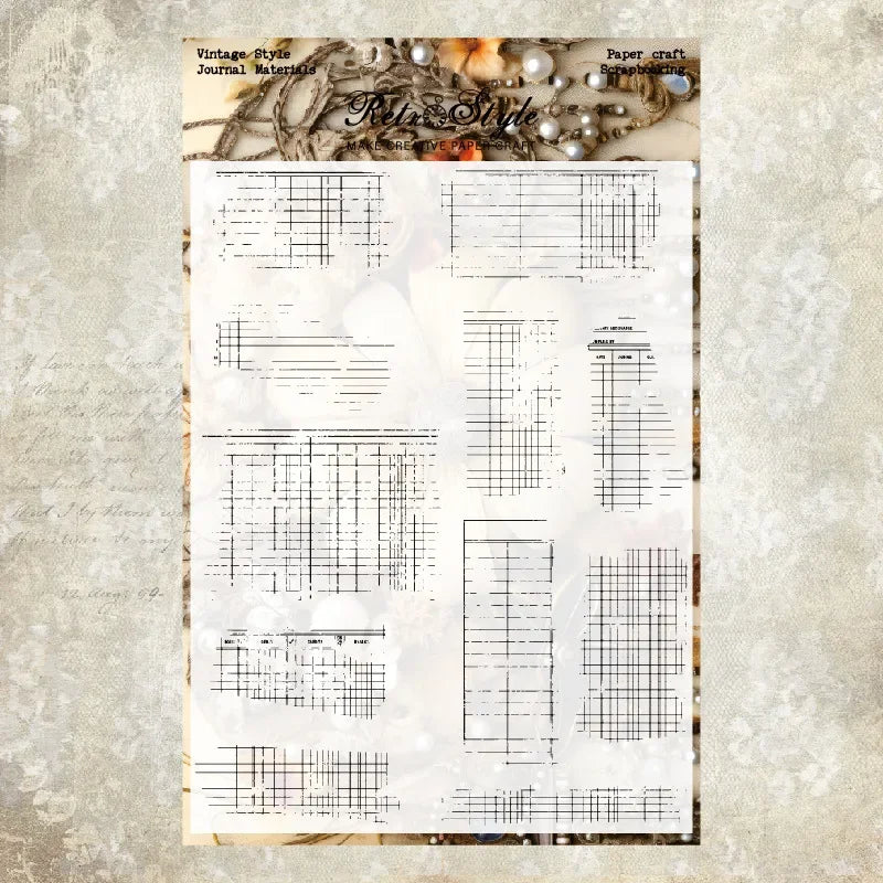 JIANWU Vintage Plant Landscaping Material Collage Transparent Silicone Stamp Creative DIY Journal Student Supplies Stationery