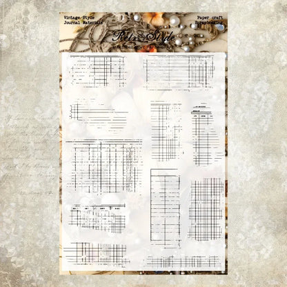 JIANWU Vintage Plant Landscaping Material Collage Transparent Silicone Stamp Creative DIY Journal Student Supplies Stationery
