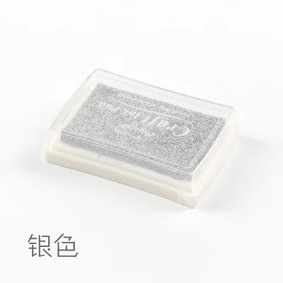 1pc 15 Colors Big Ink Pad Oil Planner Scrapbooking Silicone Stamp DIY Diary Greeting Card Wood Paper Craft Gift