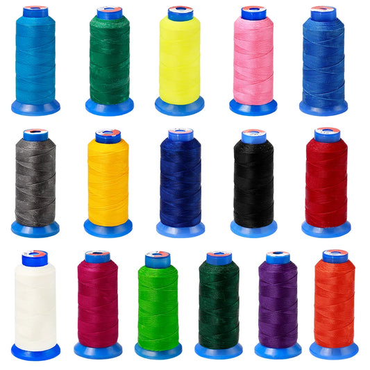 1Pc Round Waxed Thread Leather Sewing Wax Cord for DIY Handicraft Tool Sewing Line Durable Sewing Threads for Hand 16 Colors