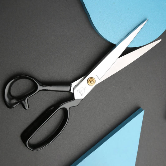 1Pcs Black Sewing Scissors Tailor Scissors Sharp Stainless Steel Needlework Embroidery Knitting Sewing Tool 8#/9#/10#/11#/12#