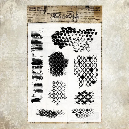 JIANWU Vintage English Text Label Material Collage Transparent Silicone Stamp Creative DIY Journal Student Supplies Stationery